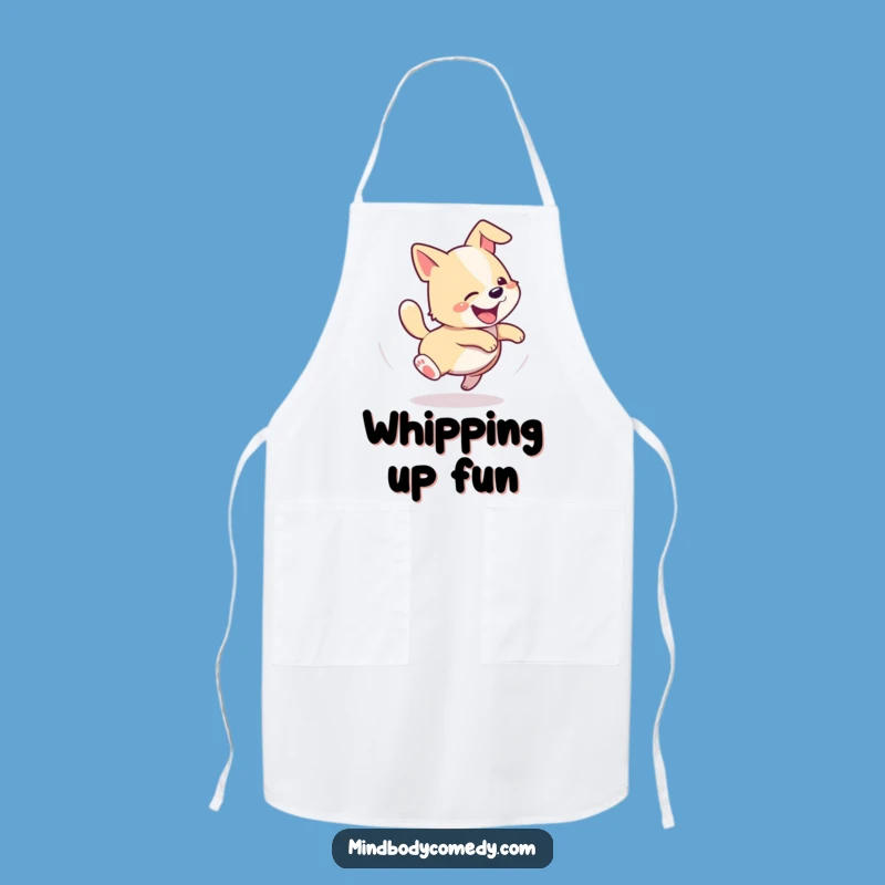 Funny Dog Tail Chase Apron: Messes Made Funny!
