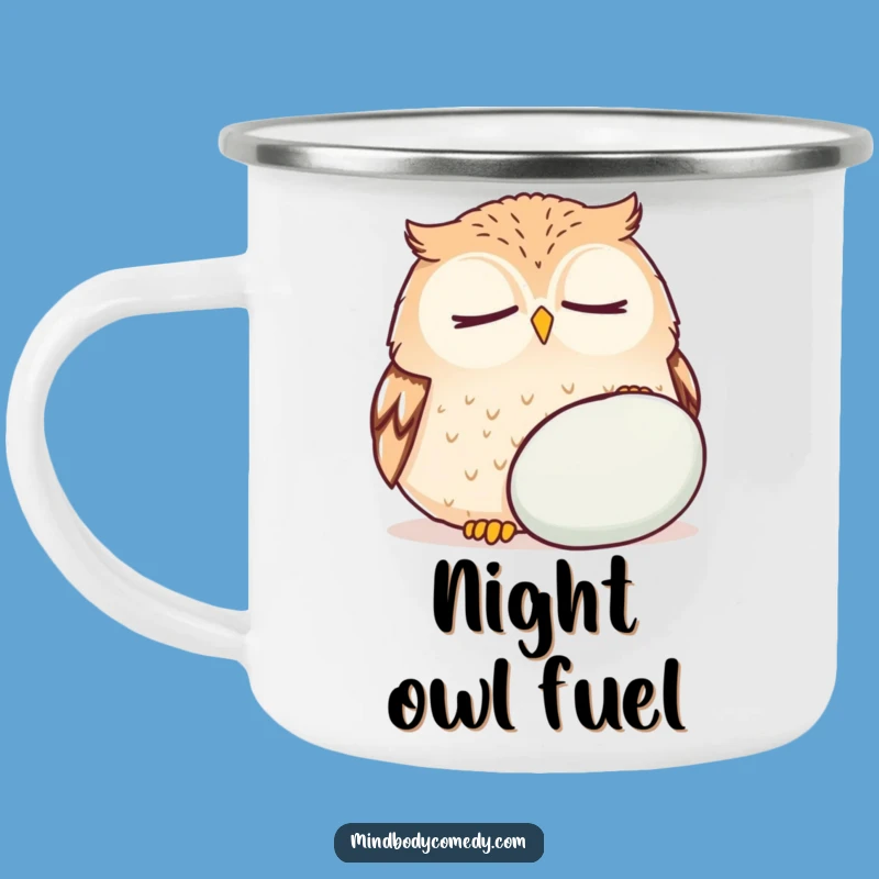 Adventure Funny Owl Zen Camping Mug - Rugged & Relaxing Cup Gift