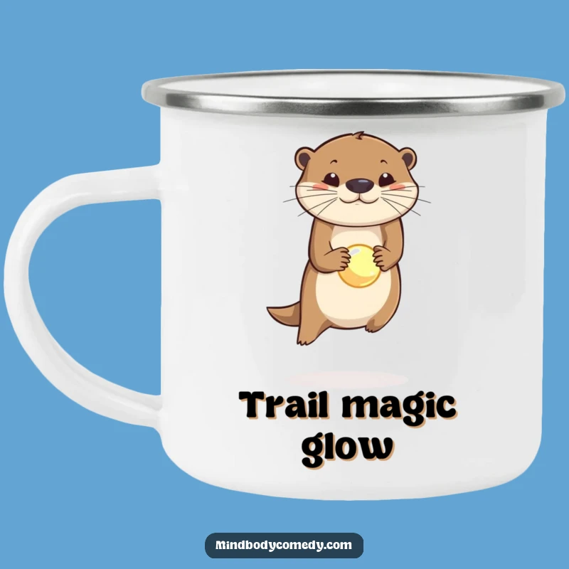 Funny Otter Orb Balance Camping Mug: Adventure Fuel!