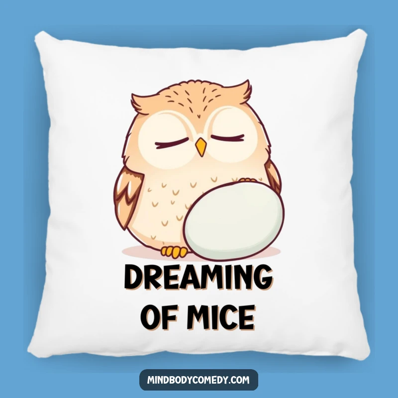 Comfy Funny Owl Zen Pillow - Soft & Relaxing Wise Bird Accent Gift