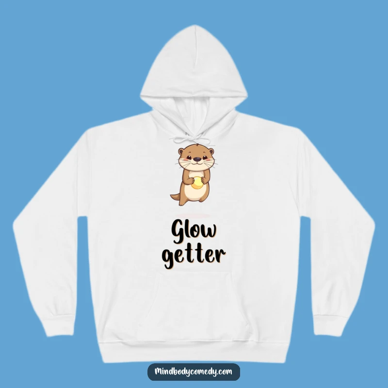 Funny Otter Orb Balance Hoodie: Cozy Up With Laughter!