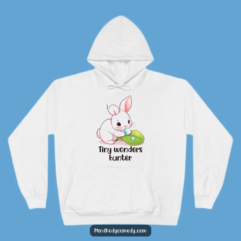 Funny Rabbit Dewdrop Hoodie: Cozy Up to Nature's Magic!