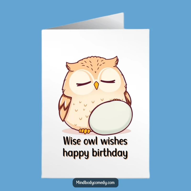 Free Printable Birthday Card: Owl's Zen Birthday! Your Perfect Downloadable Gift