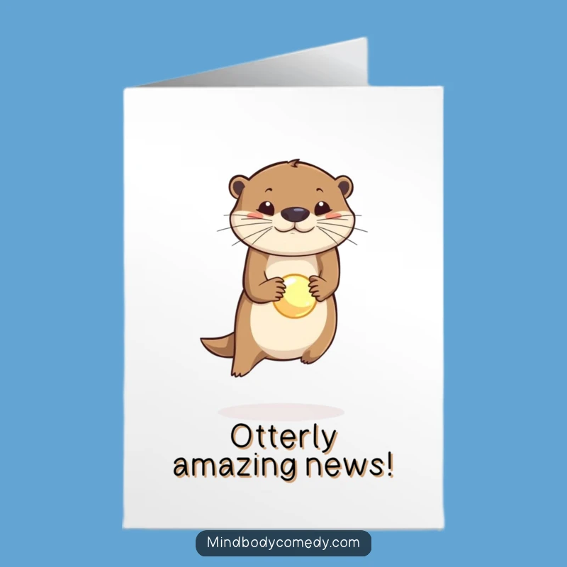 Free Printable Otter Congratulations Card - Hilarious Downloadable for Any Achievement