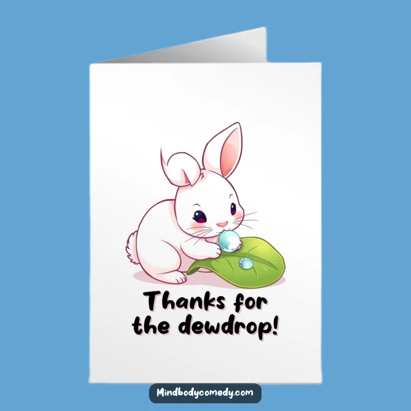 Free Printable Thank You Rabbit Card - Thoughtful Downloadable for Expressing Appreciation